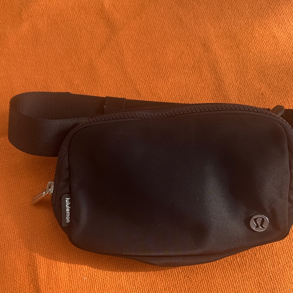 lululemon athletica Black Waist Pack with Adjustable Strap